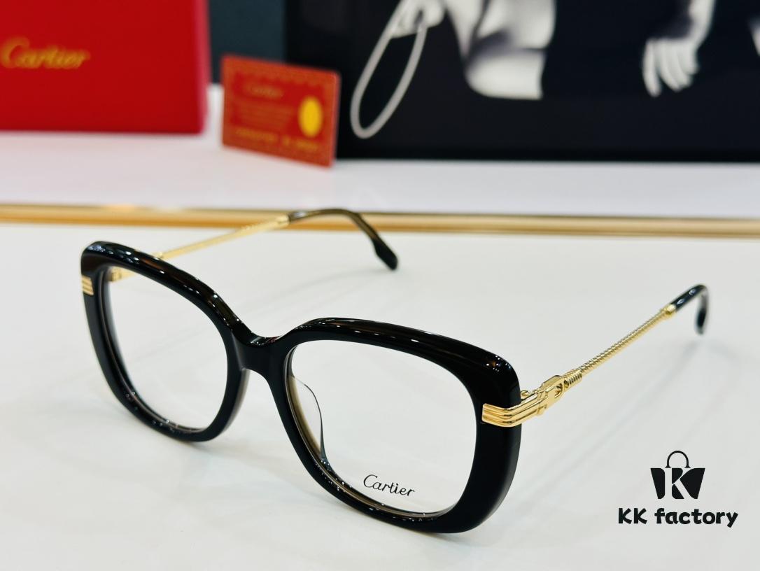 6931ac72ccd8ab3d7afa0c33 Cartier CT0377 Size 53-19-145 Unisex Stylish and Elegant Non-Prescription Frame, Suitable for All Face Shapes, Can Be Fitted with Prescription Lenses