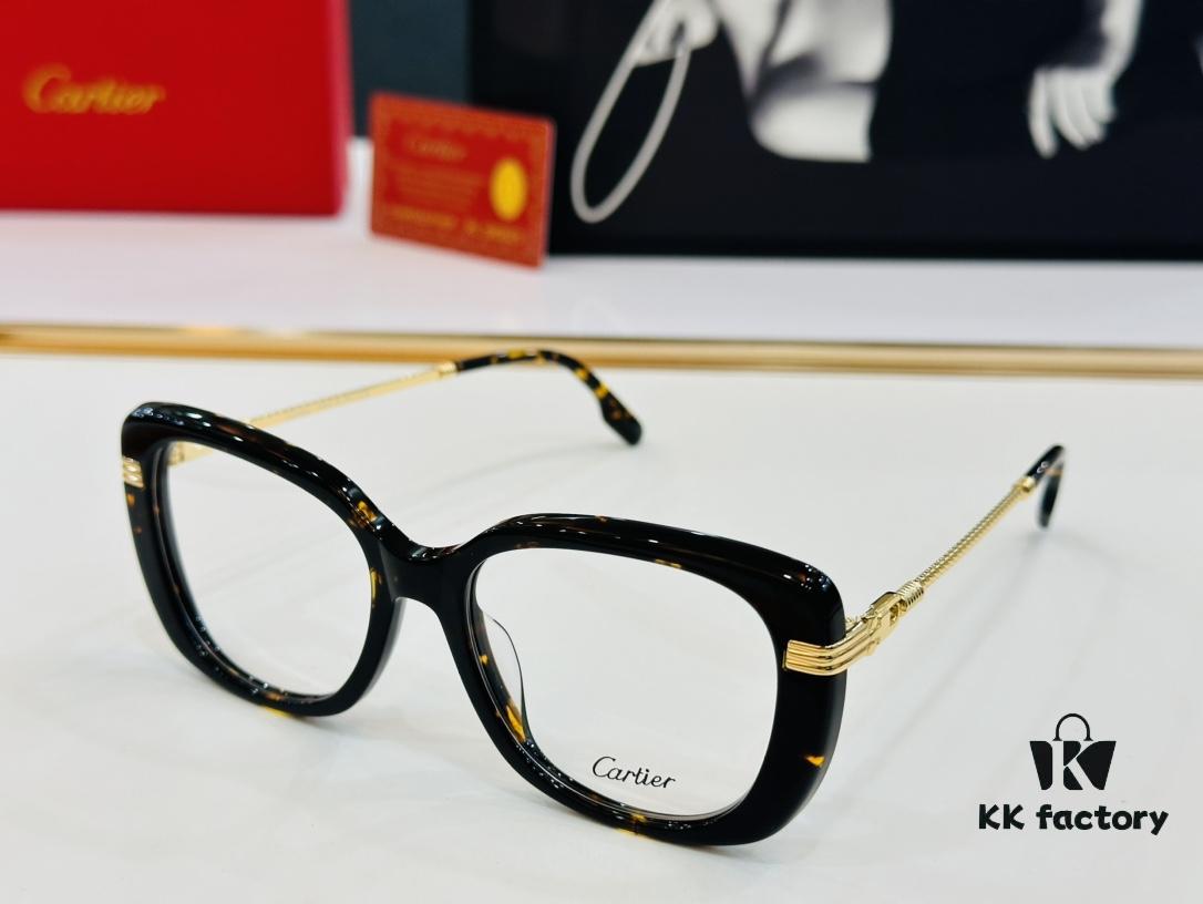 6931ac72ccd8ab3d7afa0c35 Cartier CT0377 Size 53-19-145 Unisex Stylish and Elegant Non-Prescription Frame, Suitable for All Face Shapes, Can Be Fitted with Prescription Lenses