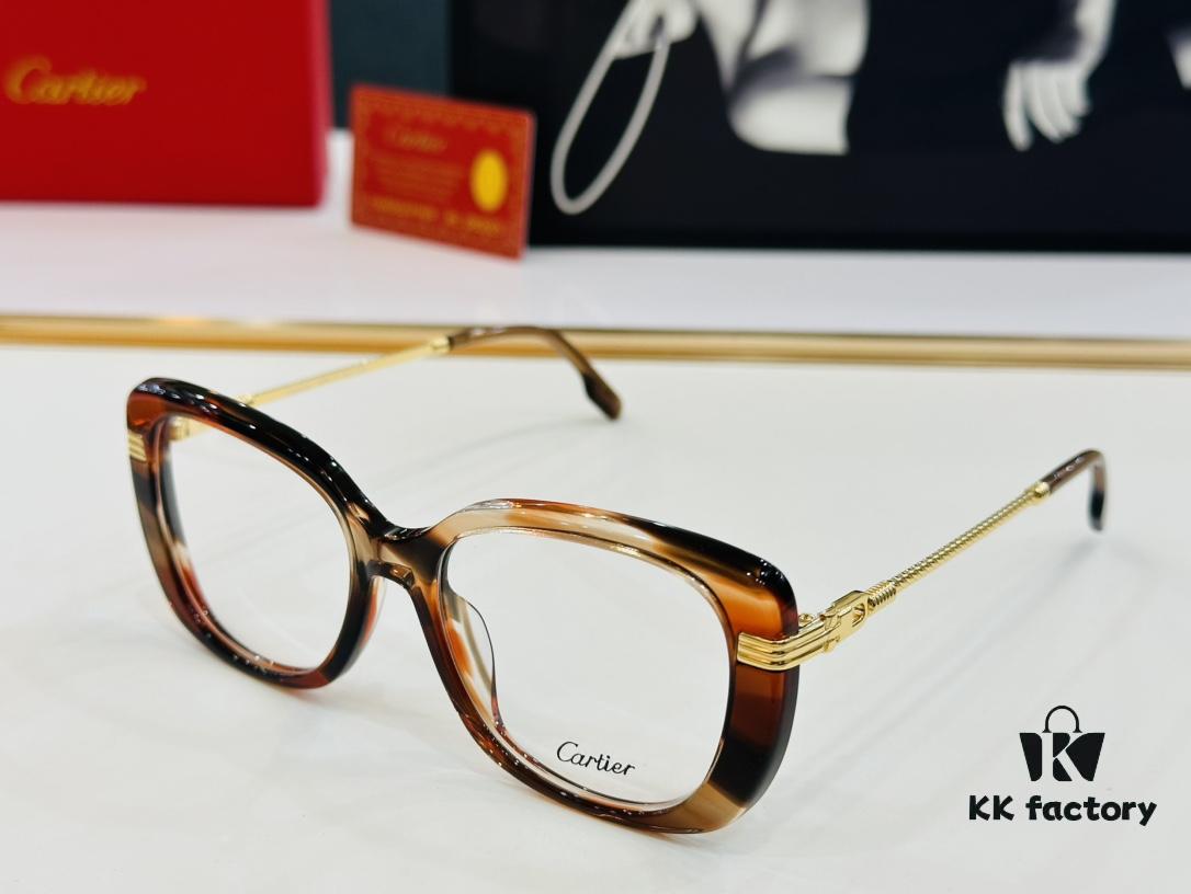 6931ac72ccd8ab3d7afa0c36 Cartier CT0377 Size 53-19-145 Unisex Stylish and Elegant Non-Prescription Frame, Suitable for All Face Shapes, Can Be Fitted with Prescription Lenses