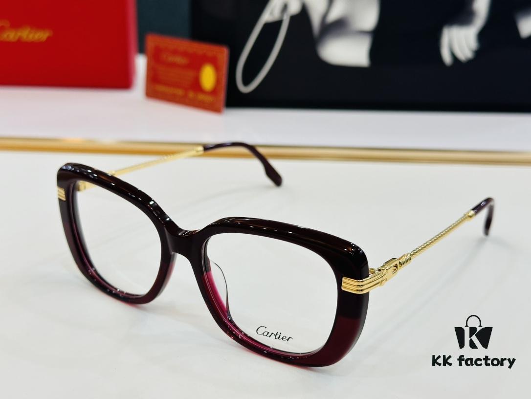 6931ac72ccd8ab3d7afa0c37 Cartier CT0377 Size 53-19-145 Unisex Stylish and Elegant Non-Prescription Frame, Suitable for All Face Shapes, Can Be Fitted with Prescription Lenses