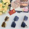 6931ac74ccd8ab3d7afa0c5e Cartier Square Metal Double-Bar Men's Sunglasses, Oversized UV Protection Fashion Trendy European and American Style Sun Glasses