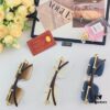 6931ac75ccd8ab3d7afa0c68 Cartier Retro Panther Rimless Cut-out Sunglasses, Fashionable Square Wooden Frame Unisex Sun Glasses