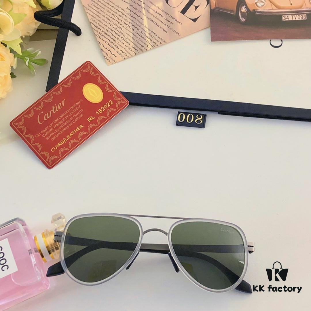 6931ac76ccd8ab3d7afa0c76 Cartier Pilot-Style Men's Double-Bridge Sunglasses, Stylish and Cool for Driving, UV Protection