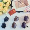 Cartier Summer Men's Fashionable Aviator Sunglasses with Black Frame and Brown Tinted Lenses, Stylish Retro Minimalist Sun Glasses