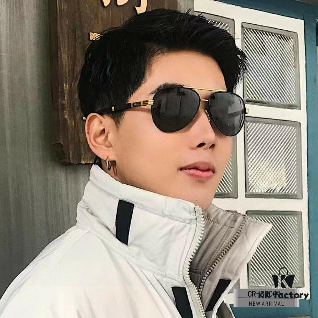 6931ac77ccd8ab3d7afa0c8c Cartier France - Men's Polarized Sunglasses with Lightweight Metal Frame, Model 88001
