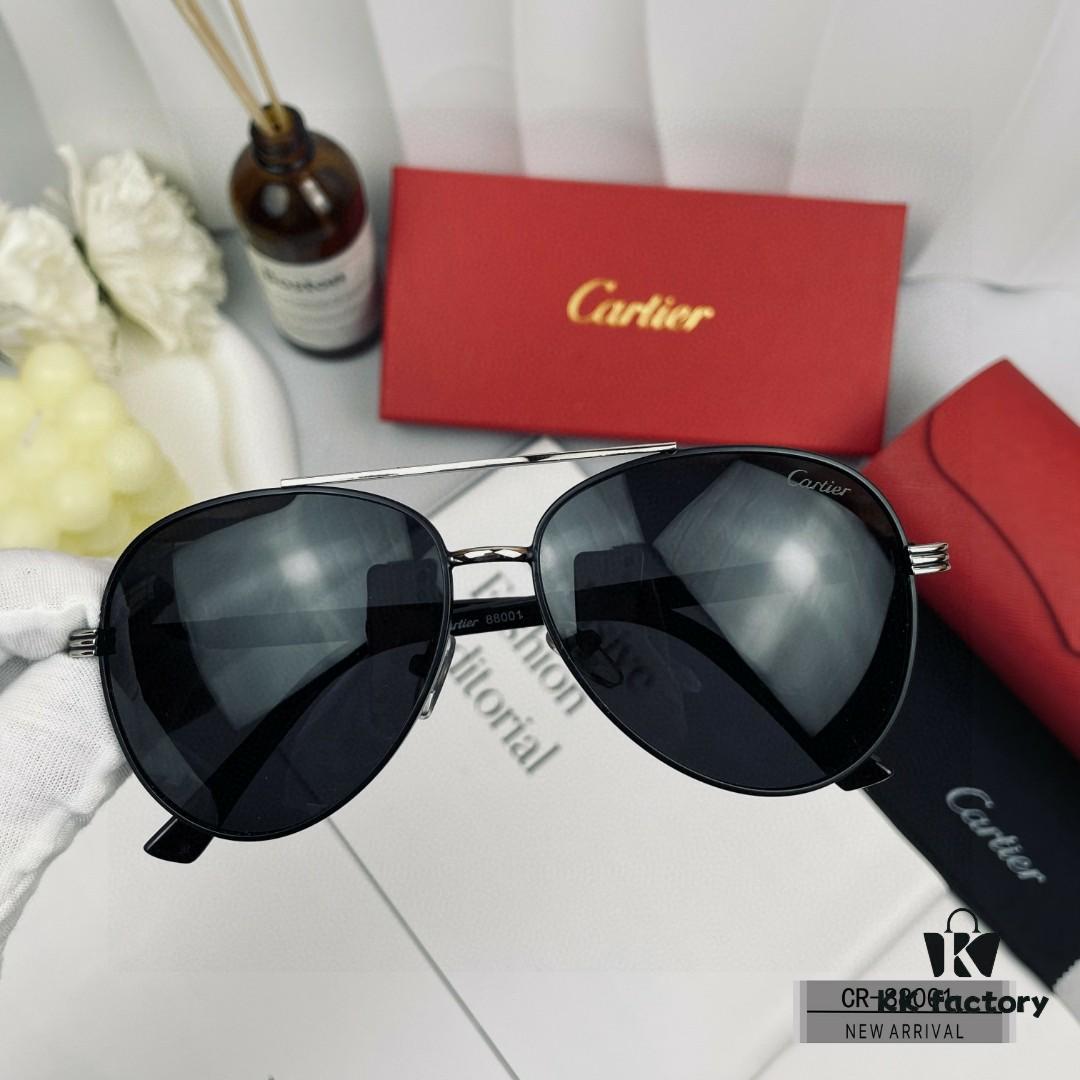 6931ac78ccd8ab3d7afa0c92 Cartier France - Men's Polarized Sunglasses with Lightweight Metal Frame, Model 88001