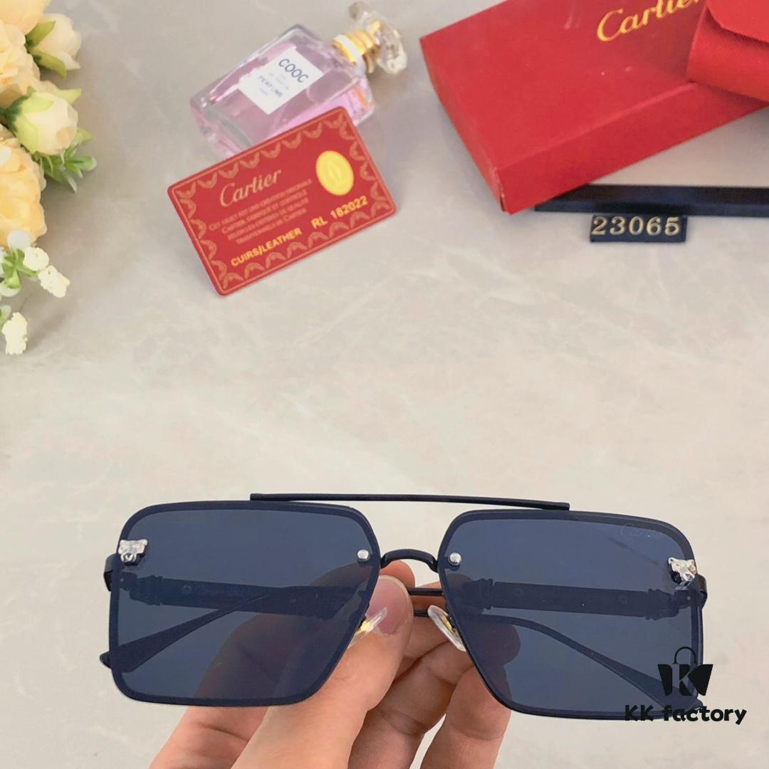 Cartier New Men's and Women's Sunglasses, Fashionable and Trendy Casual Shades, Driving and Travel Sunglasses