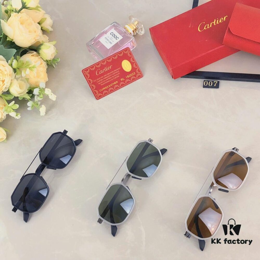 6931ac7accd8ab3d7afa0cb8 Cartier Double Bridge Sunglasses for Men, Stylish and Trendy Unisex Sun Glasses, Fashionable UV Protection Driving Eyewear