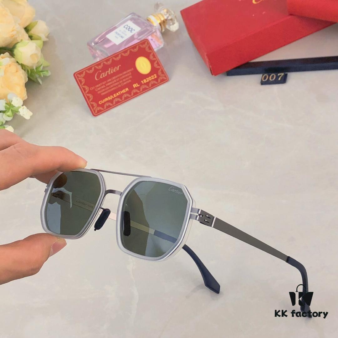 6931ac7accd8ab3d7afa0cba Cartier Double Bridge Sunglasses for Men, Stylish and Trendy Unisex Sun Glasses, Fashionable UV Protection Driving Eyewear