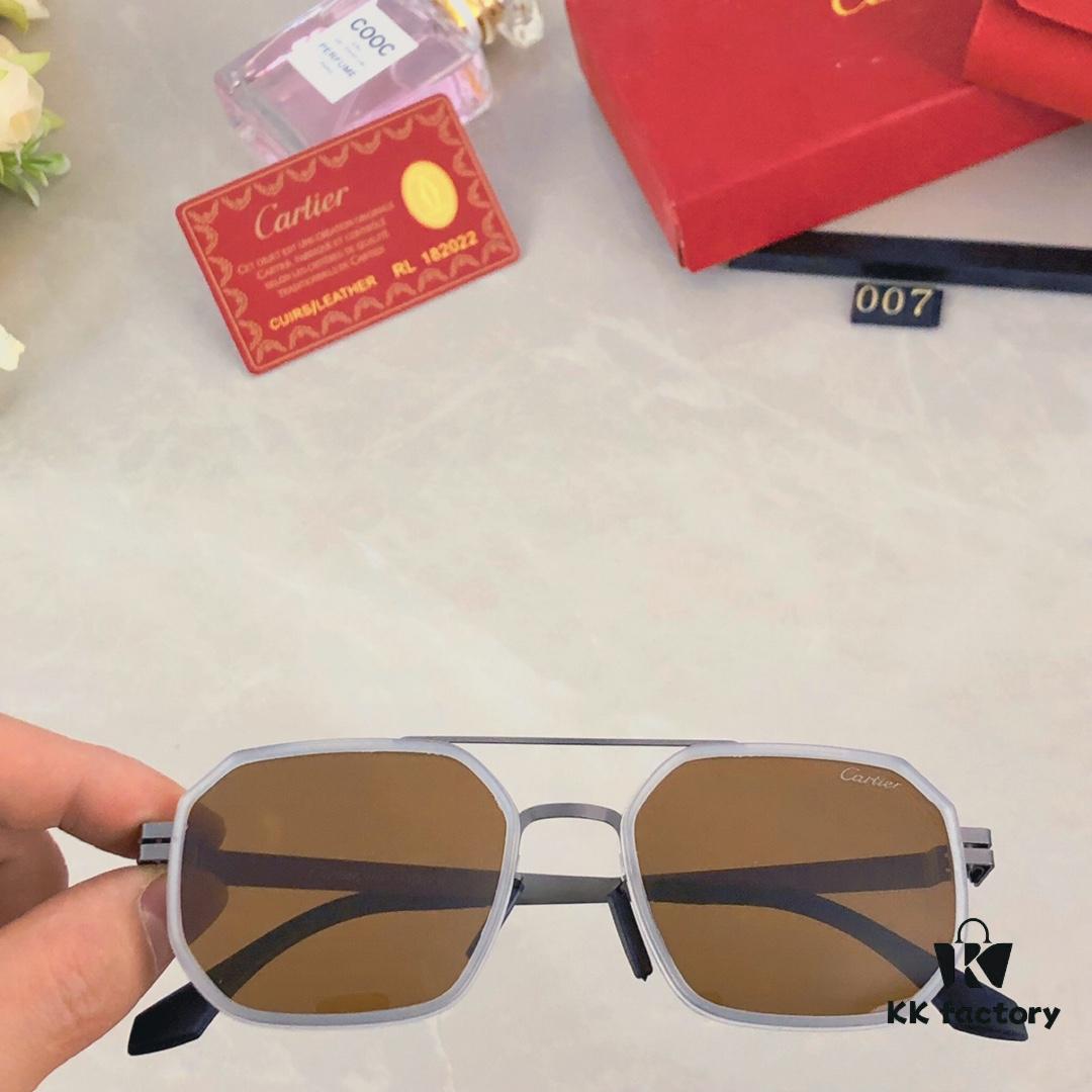 6931ac7bccd8ab3d7afa0cbf Cartier Double Bridge Sunglasses for Men, Stylish and Trendy Unisex Sun Glasses, Fashionable UV Protection Driving Eyewear