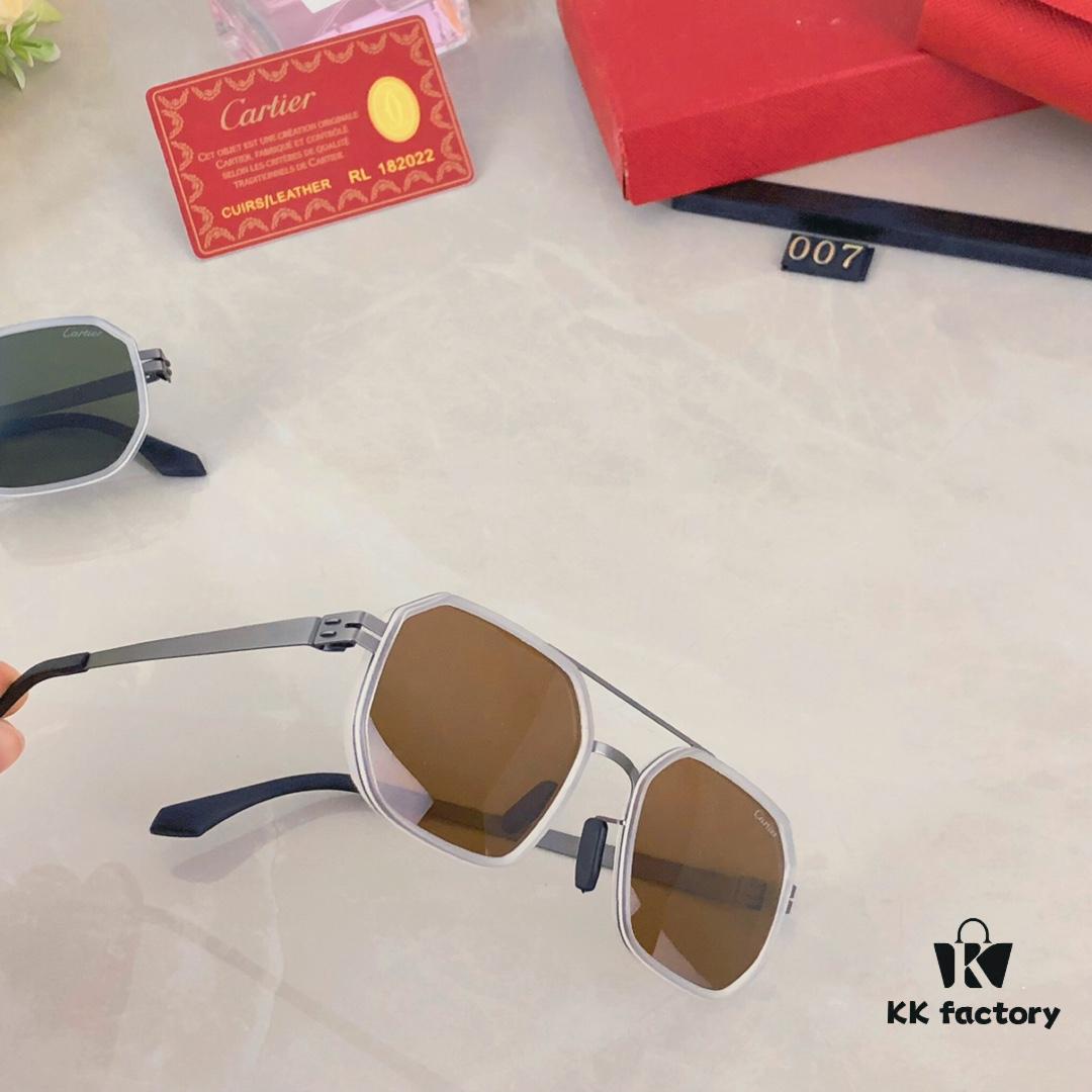 6931ac7bccd8ab3d7afa0cc0 Cartier Double Bridge Sunglasses for Men, Stylish and Trendy Unisex Sun Glasses, Fashionable UV Protection Driving Eyewear