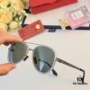 6931ac7cccd8ab3d7afa0cce Cartier Men's New Stainless Steel Leather High-Definition Polarized Sunglasses, Pilot Metal Double-Bridge UV Protection Aviator Driving Glasses