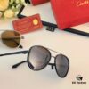 6931ac7cccd8ab3d7afa0cd2 Cartier Men's New Stainless Steel Leather High-Definition Polarized Sunglasses, Pilot Metal Double-Bridge UV Protection Aviator Driving Glasses