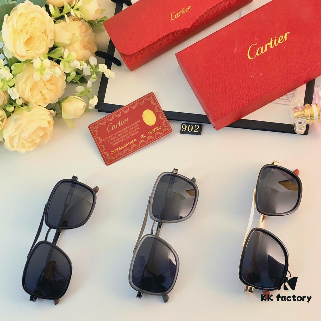 6931ac7cccd8ab3d7afa0cd3 Cartier Men's Square Frame Polarized Sunglasses, Ultra-light Metal Frame UV Protection Sun Glasses for Driving