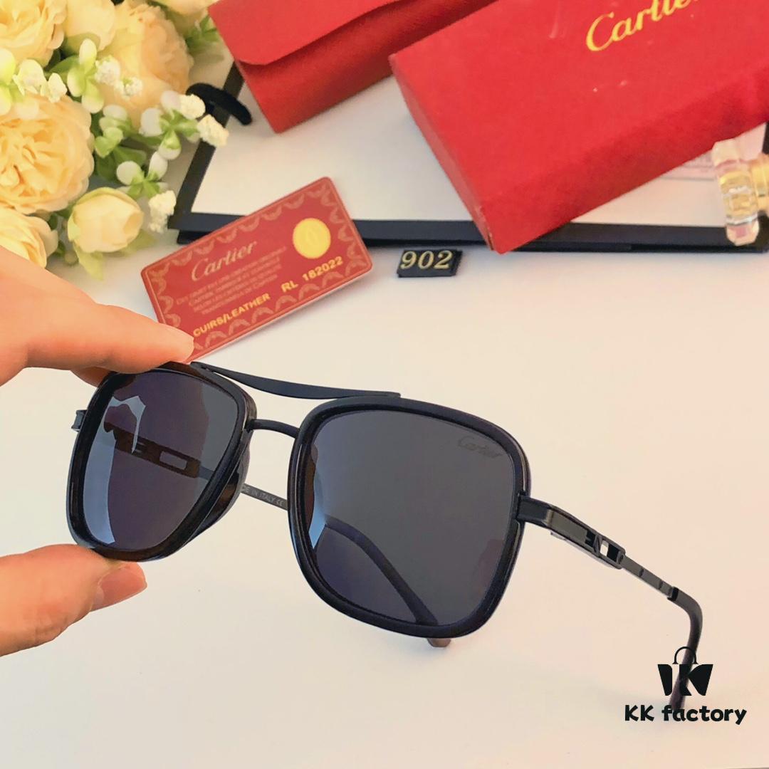 6931ac7cccd8ab3d7afa0cd7 Cartier Men's Square Frame Polarized Sunglasses, Ultra-light Metal Frame UV Protection Sun Glasses for Driving