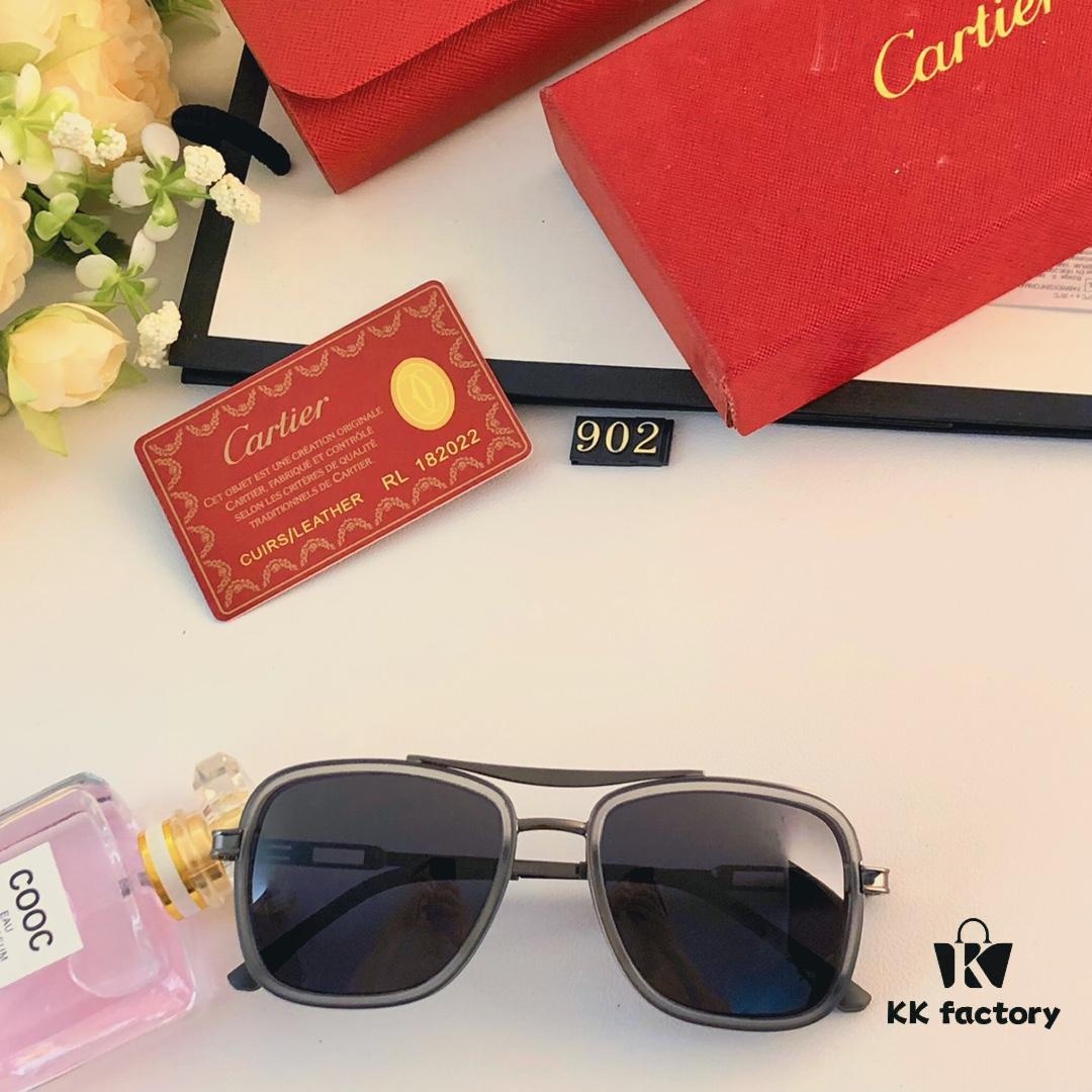 6931ac7cccd8ab3d7afa0cda Cartier Men's Square Frame Polarized Sunglasses, Ultra-light Metal Frame UV Protection Sun Glasses for Driving