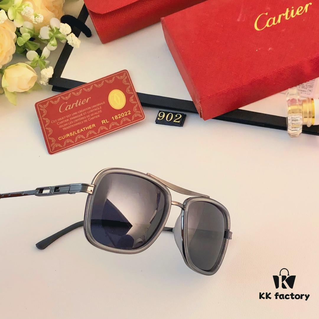 6931ac7cccd8ab3d7afa0cdb Cartier Men's Square Frame Polarized Sunglasses, Ultra-light Metal Frame UV Protection Sun Glasses for Driving