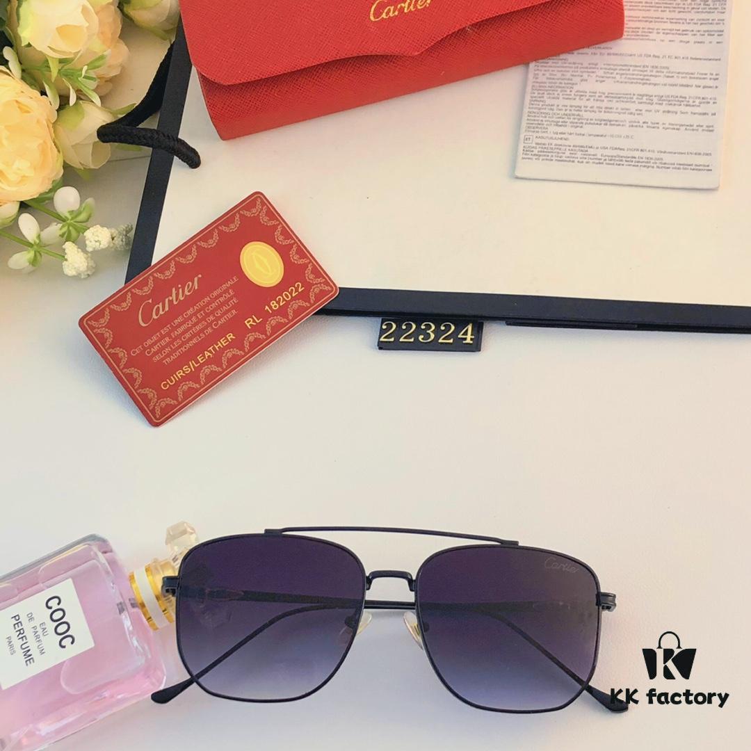 6931ac7dccd8ab3d7afa0ce2 Cartier Square Sunglasses, Same Style as Zhang Yishan, Fashionable Metal Frame Sunglasses for Men, Trendy Oversized Sun Glasses