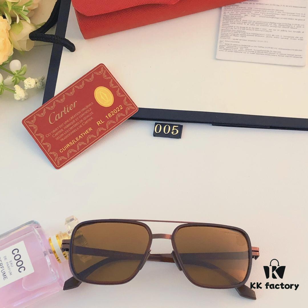 6931ac7dccd8ab3d7afa0cec Cartier New Fashion Pilot Metal Sunglasses with Double Bridge, High-End Sunglass Frame, Can Be Fitted with Prescription Lenses