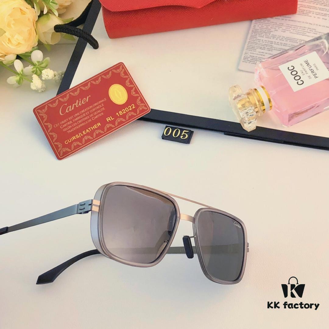 6931ac7dccd8ab3d7afa0ced Cartier New Fashion Pilot Metal Sunglasses with Double Bridge, High-End Sunglass Frame, Can Be Fitted with Prescription Lenses