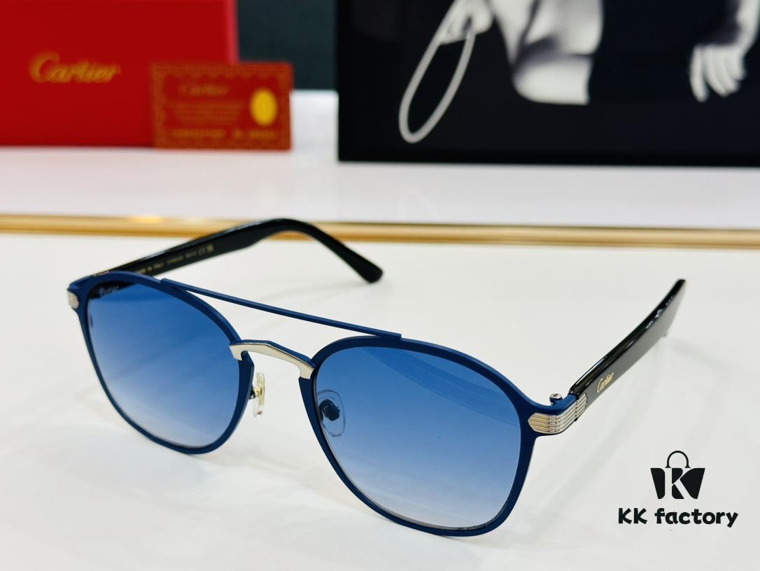 6931ac7fccd8ab3d7afa0d01 Cartier CT0012S Size: 56□14-145 Fashionable Casual Sunglasses