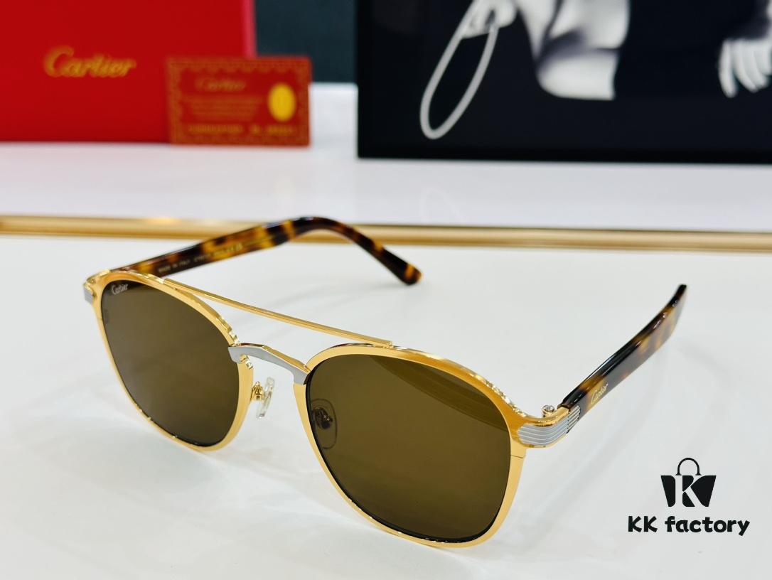 6931ac7fccd8ab3d7afa0d02 Cartier CT0012S Size: 56□14-145 Fashionable Casual Sunglasses