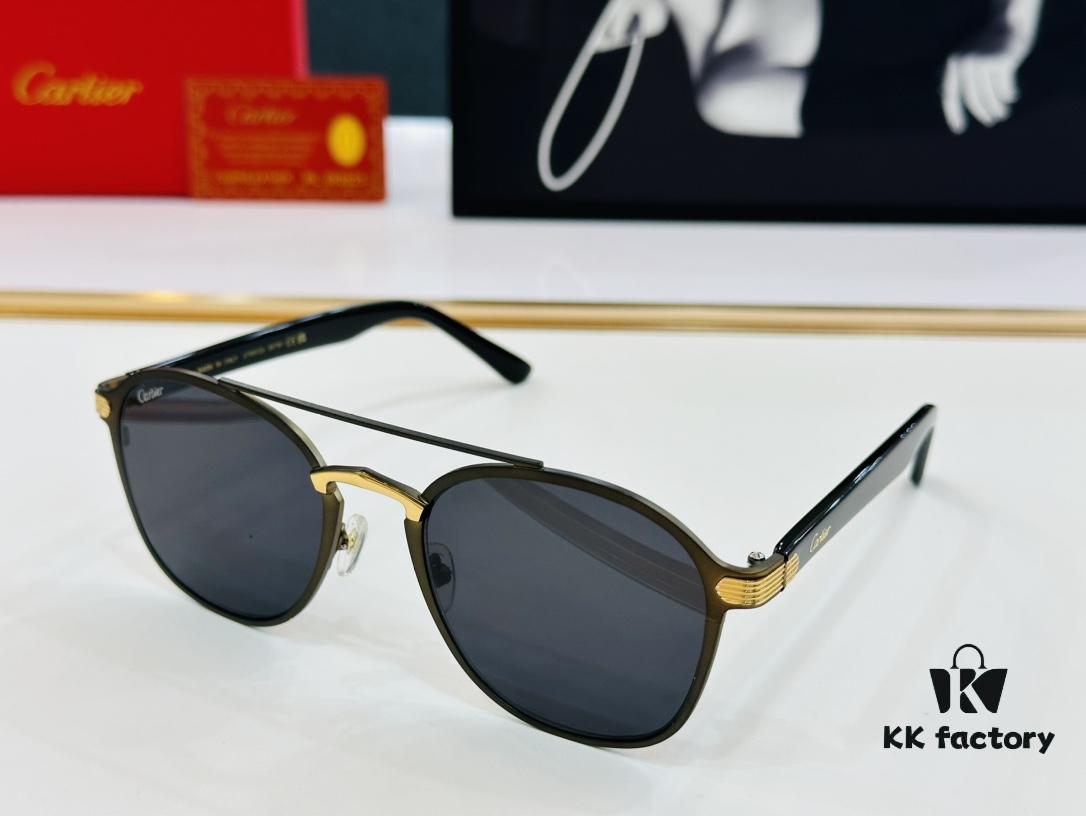 6931ac7fccd8ab3d7afa0d03 Cartier CT0012S Size: 56□14-145 Fashionable Casual Sunglasses