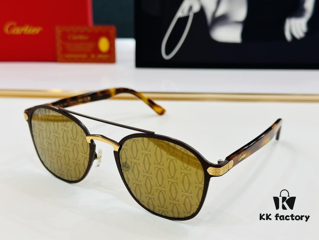 6931ac7fccd8ab3d7afa0d05 Cartier CT0012S Size: 56□14-145 Fashionable Casual Sunglasses