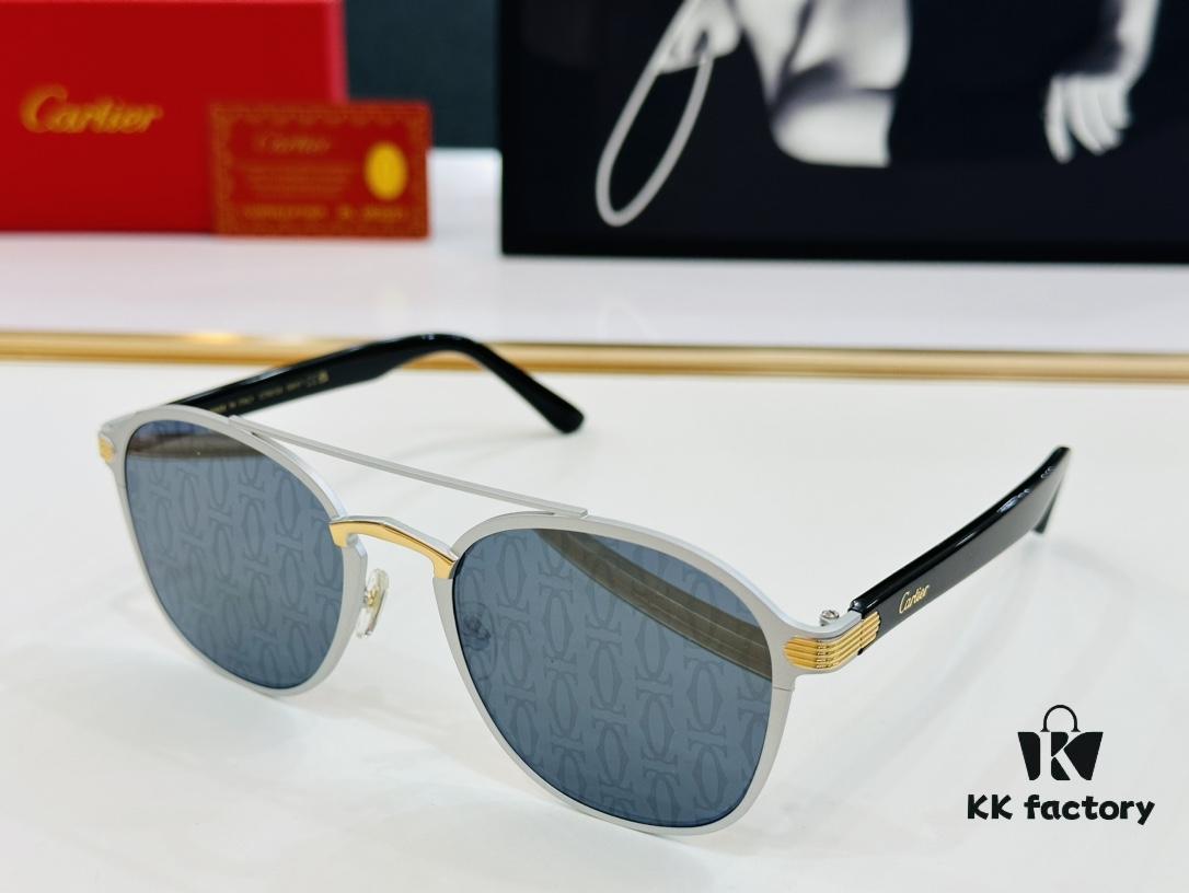 6931ac7fccd8ab3d7afa0d06 Cartier CT0012S Size: 56□14-145 Fashionable Casual Sunglasses
