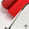 Cartier CT0638S Square Foldable Sunglasses with Leopard Head Inlay