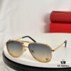 6931ac80ccd8ab3d7afa0d1c Cartier CT0637S Folding Cat-Eye Sunglasses with Leopard Head Inlay