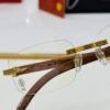 6931ac81ccd8ab3d7afa0d2a Cartier CT0286 Men's Eyeglasses - Size 54 □ 17-140, Universal Frame Shape for All Face Types, Comfortable Fit, Compatible with Prescription Lenses, Wooden Temples, Suitable as Sunglasses