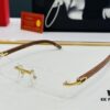 6931ac82ccd8ab3d7afa0d2d Cartier CT352401 Unisex Sunglasses, Size 54 □ 18-140, Suitable for All Face Shapes, Comfortable Fit, Compatible with Prescription Lenses, Wooden Temples