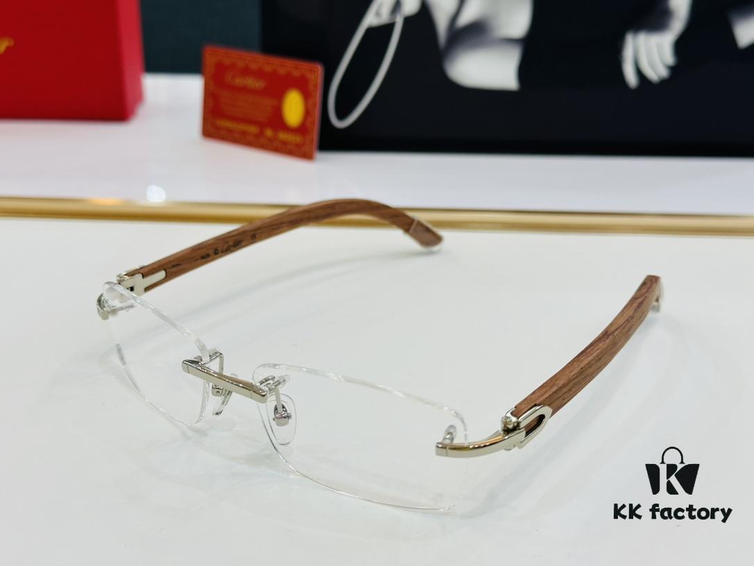 6931ac82ccd8ab3d7afa0d30 Cartier CT352401 Unisex Sunglasses, Size 54 □ 18-140, Suitable for All Face Shapes, Comfortable Fit, Compatible with Prescription Lenses, Wooden Temples