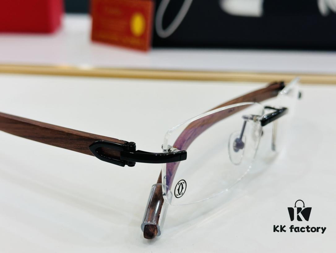 6931ac82ccd8ab3d7afa0d31 Cartier CT352401 Unisex Sunglasses, Size 54 □ 18-140, Suitable for All Face Shapes, Comfortable Fit, Compatible with Prescription Lenses, Wooden Temples