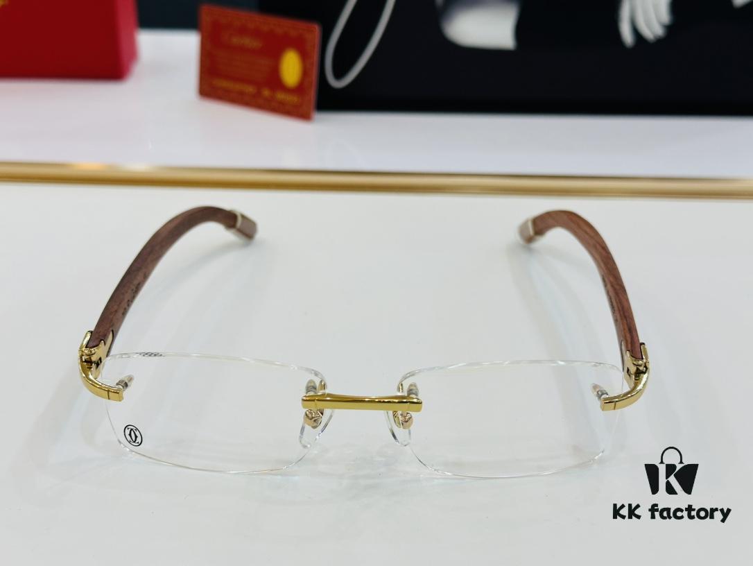 6931ac82ccd8ab3d7afa0d34 Cartier CT352401 Unisex Sunglasses, Size 54 □ 18-140, Suitable for All Face Shapes, Comfortable Fit, Compatible with Prescription Lenses, Wooden Temples