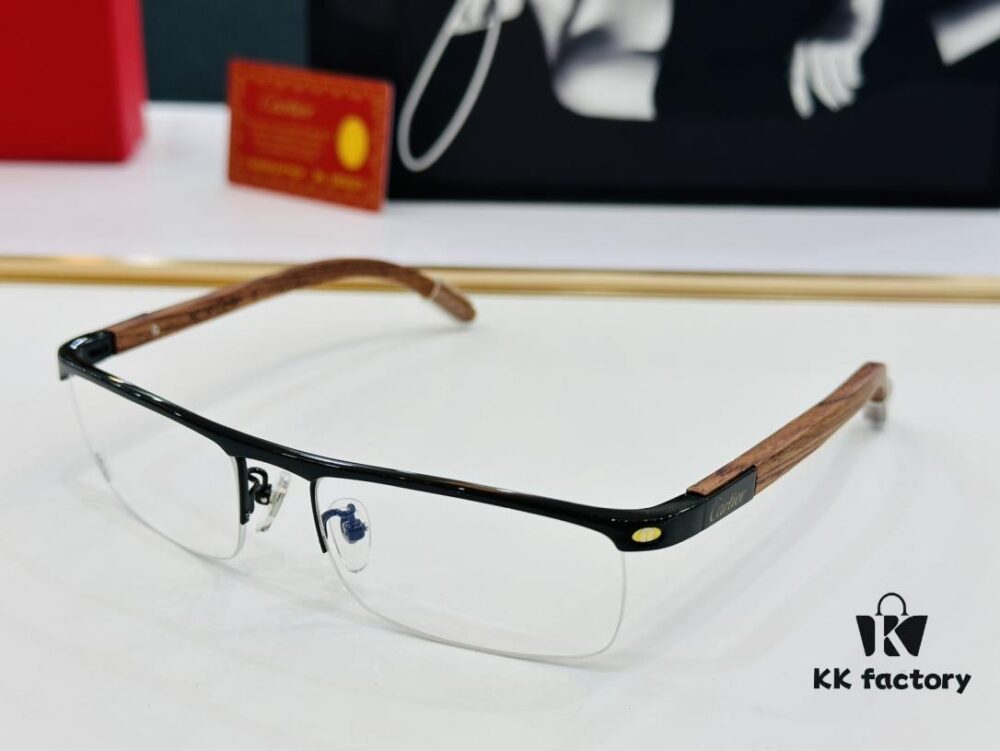6931ac83ccd8ab3d7afa0d48 Cartier - CT4581369 Size: 58□17-140 Men's Sunglasses, Universal Frame Shape, Comfortable Fit, Suitable for All Face Types, Compatible with Prescription Lenses, Wooden Temples
