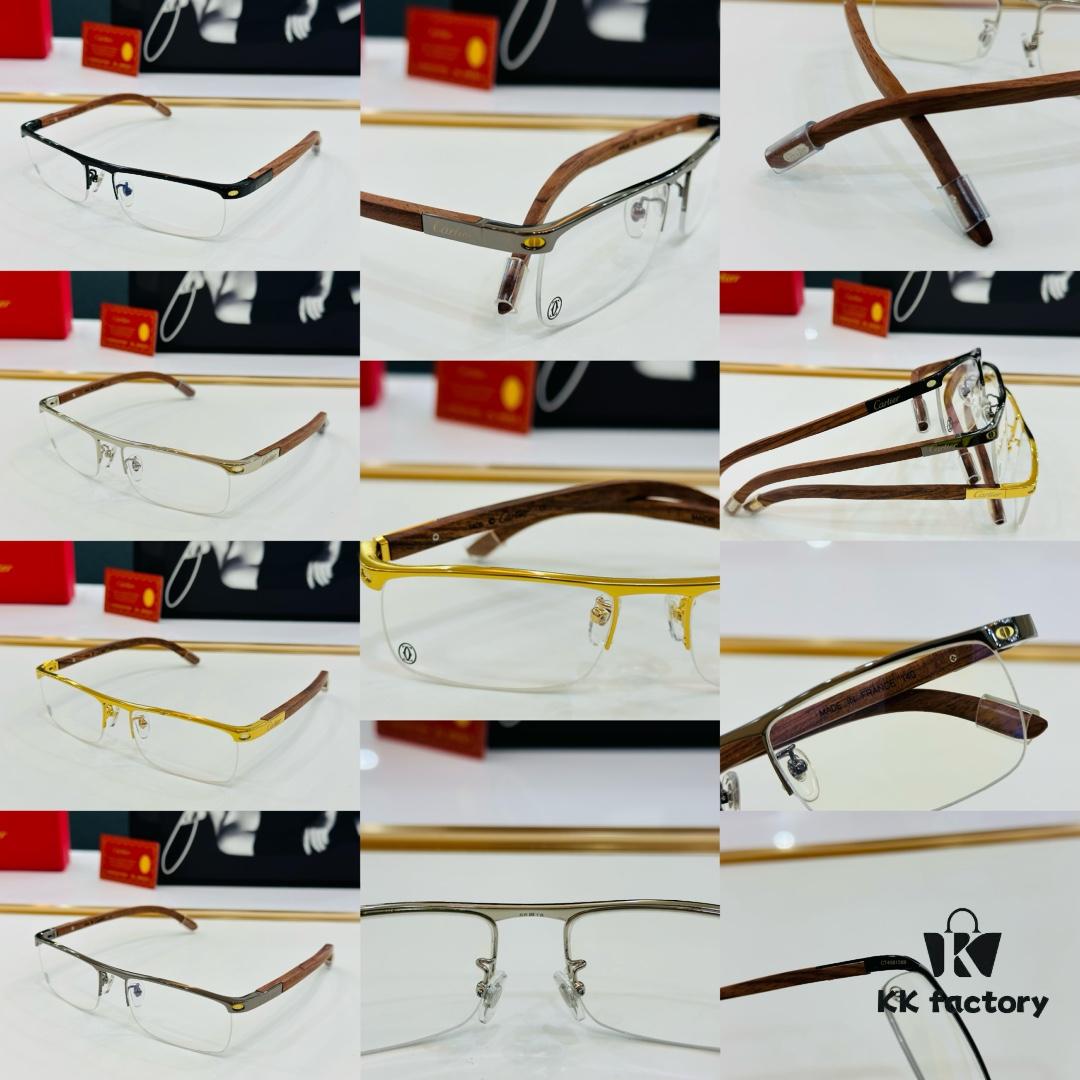 6931ac84ccd8ab3d7afa0d50 Cartier - CT4581369 Size: 58□17-140 Men's Sunglasses, Universal Frame Shape, Comfortable Fit, Suitable for All Face Types, Compatible with Prescription Lenses, Wooden Temples