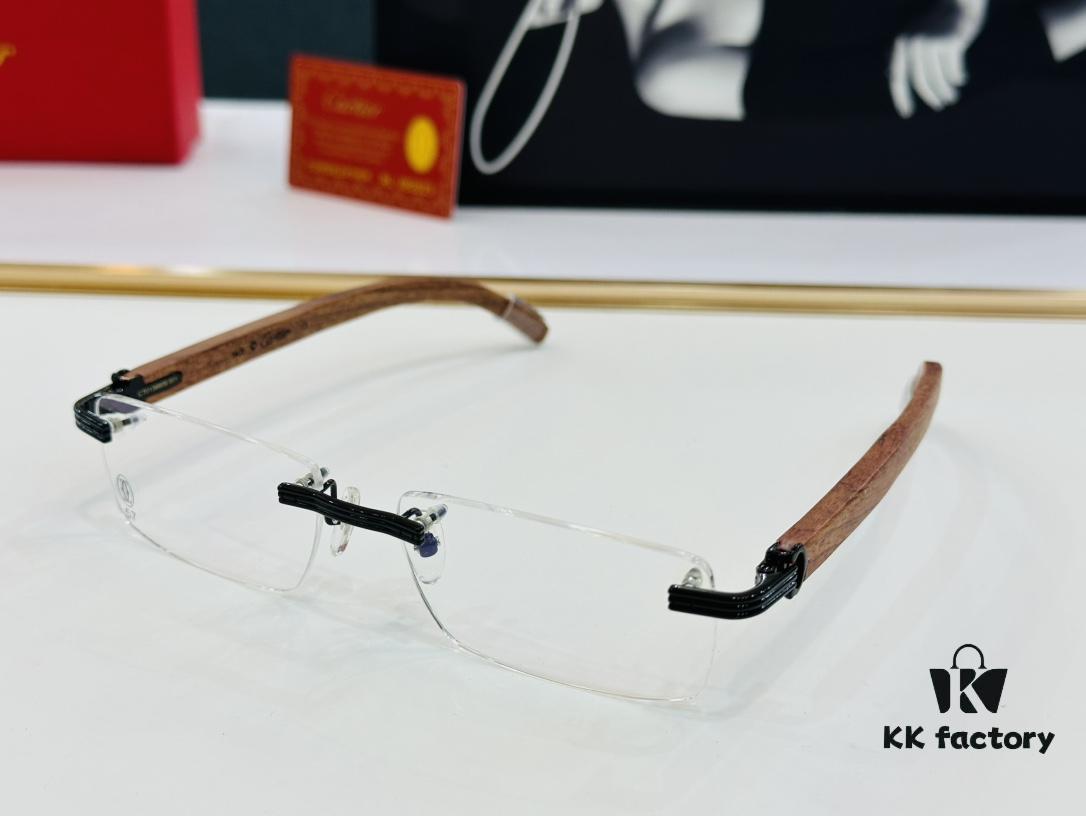 6931ac84ccd8ab3d7afa0d51 Cartier CT013660S Size: 56□17-140 Men's Sunglasses, Universal Frame Shape for All Face Types, Comfortable Wear, Compatible with Prescription Lenses, Wooden Temples