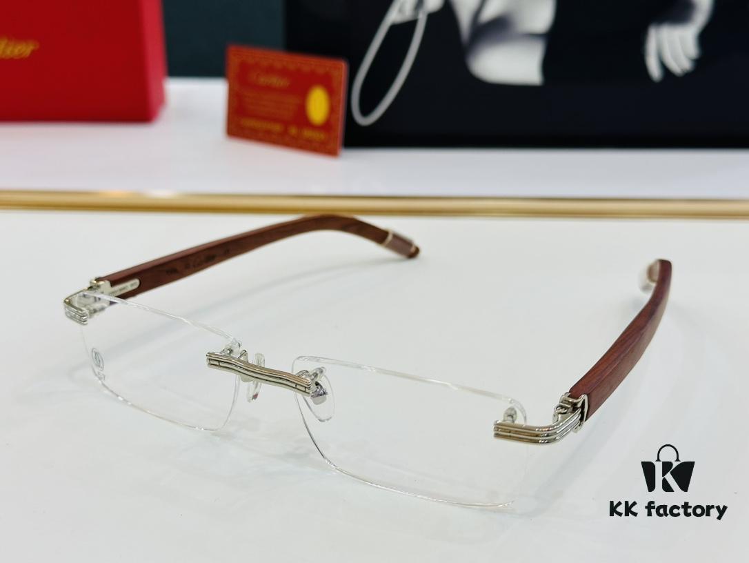 6931ac84ccd8ab3d7afa0d52 Cartier CT013660S Size: 56□17-140 Men's Sunglasses, Universal Frame Shape for All Face Types, Comfortable Wear, Compatible with Prescription Lenses, Wooden Temples