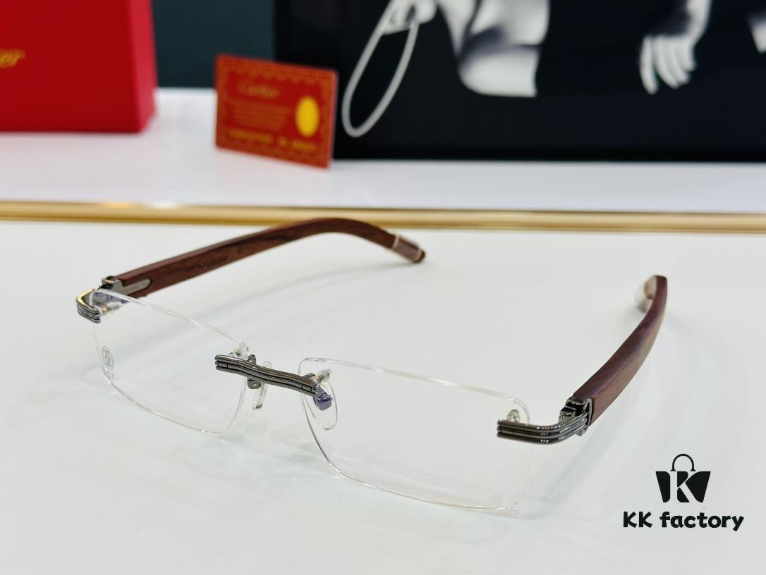 6931ac84ccd8ab3d7afa0d53 Cartier CT013660S Size: 56□17-140 Men's Sunglasses, Universal Frame Shape for All Face Types, Comfortable Wear, Compatible with Prescription Lenses, Wooden Temples