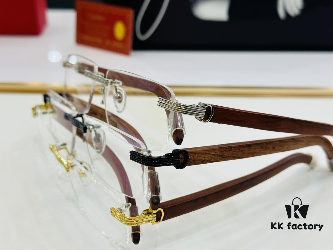 6931ac84ccd8ab3d7afa0d55 Cartier CT013660S Size: 56□17-140 Men's Sunglasses, Universal Frame Shape for All Face Types, Comfortable Wear, Compatible with Prescription Lenses, Wooden Temples