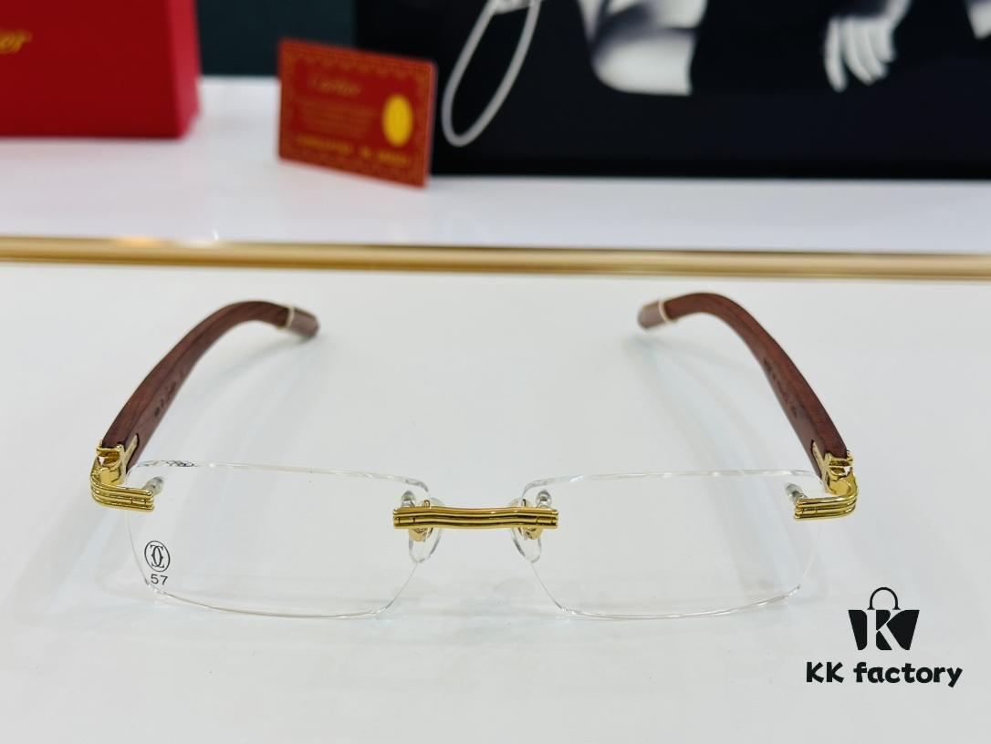 6931ac84ccd8ab3d7afa0d57 Cartier CT013660S Size: 56□17-140 Men's Sunglasses, Universal Frame Shape for All Face Types, Comfortable Wear, Compatible with Prescription Lenses, Wooden Temples