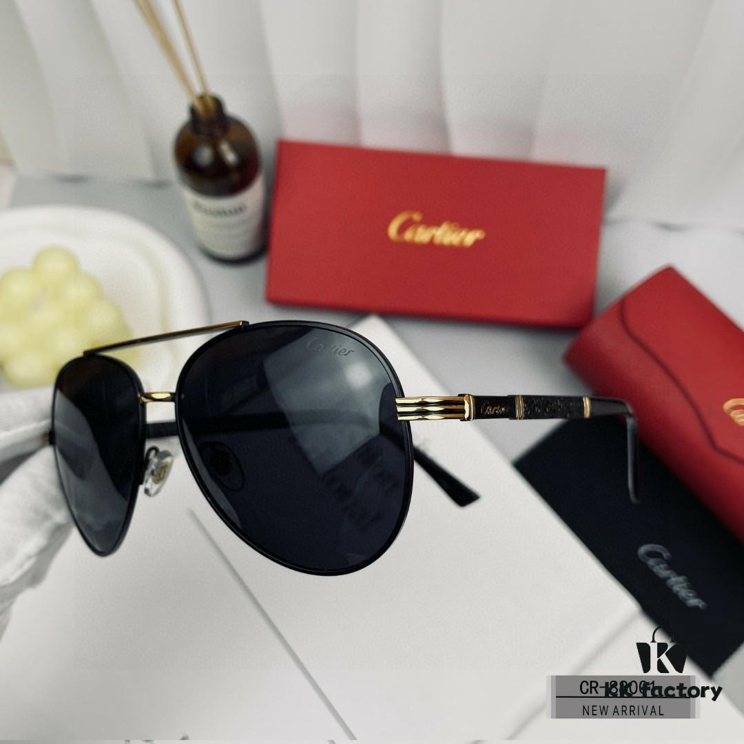 6931ac87ccd8ab3d7afa0d8b Cartier France - Polarized Sunglasses for Men, Lightweight Metal Frame with Plolay Resin Lenses, Stylish and Comfortable, Ideal for Driving and Travel
