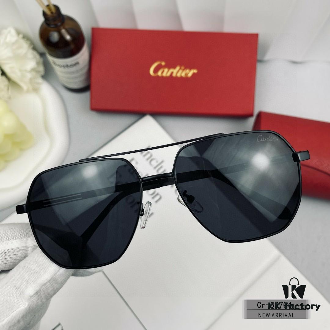 6931ac88ccd8ab3d7afa0d94 Cartier France Men's Sunglasses with Polarized Lenses, Lightweight Metal Frame, Model 53704