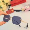 6931ac8accd8ab3d7afa0dad Cartier New Arrival Stylish Frameless Panther Decor Sunglasses, Retro Fashion Unisex Driving Sun Glasses