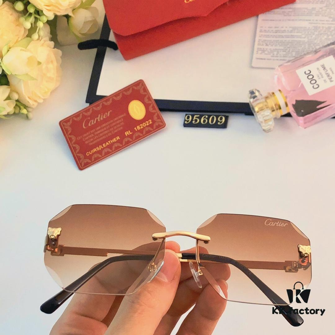 6931ac8accd8ab3d7afa0db2 Cartier New Arrival Stylish Frameless Panther Decor Sunglasses, Retro Fashion Unisex Driving Sun Glasses
