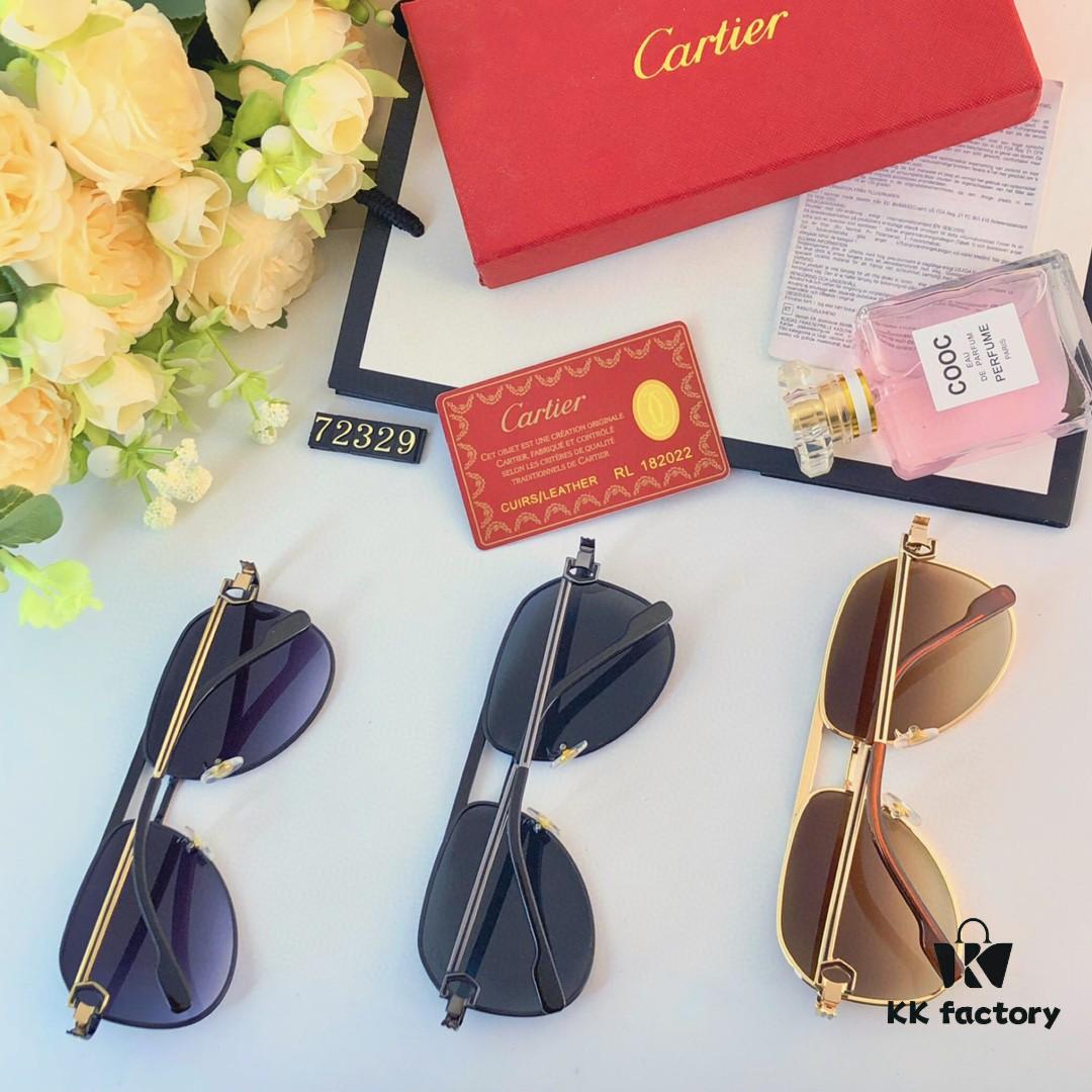 6931ac8accd8ab3d7afa0db5 Cartier New Metal Aviator Sunglasses, Stylish European-American Design, High-Quality Sports Pilot Shades for Driving