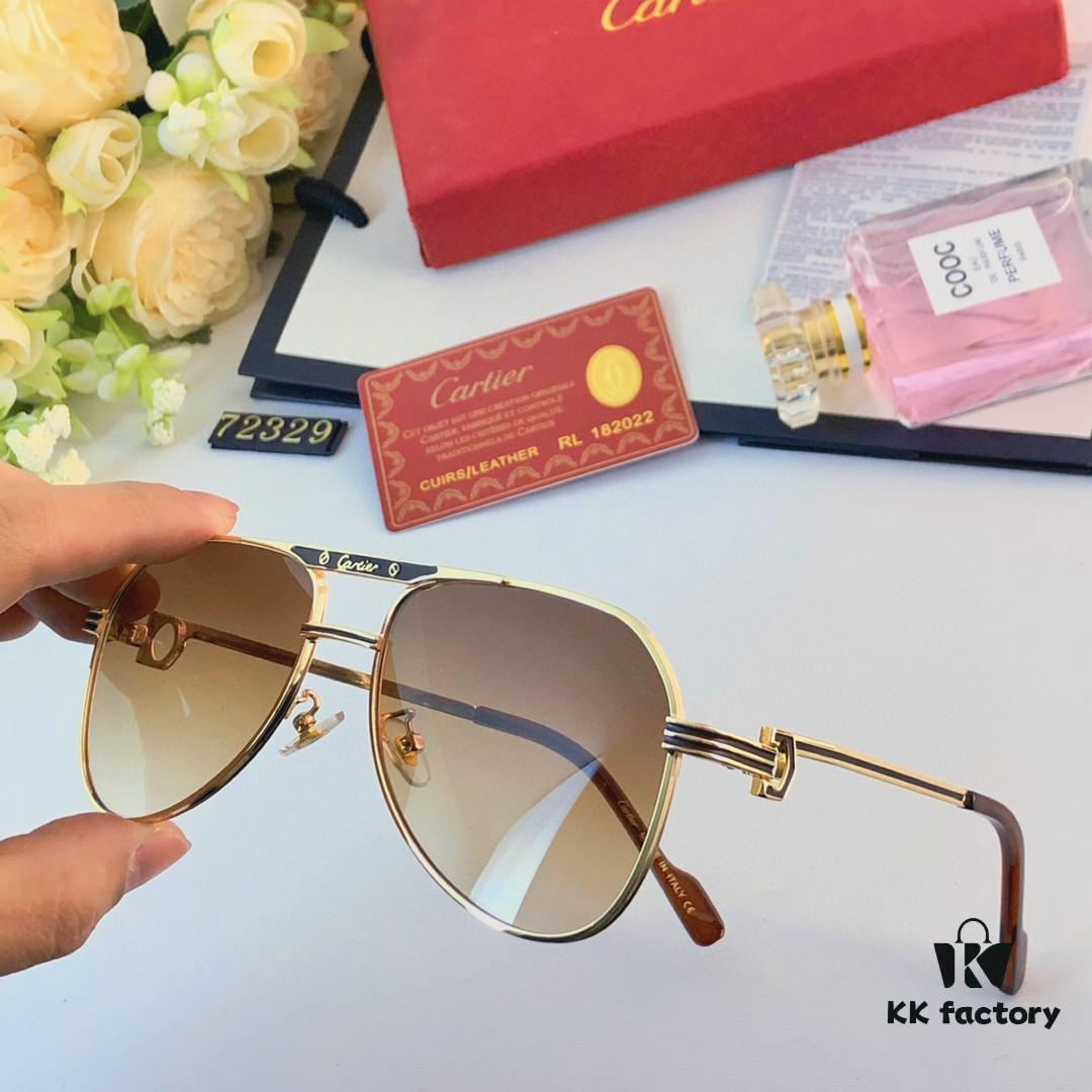 6931ac8accd8ab3d7afa0db6 Cartier New Metal Aviator Sunglasses, Stylish European-American Design, High-Quality Sports Pilot Shades for Driving