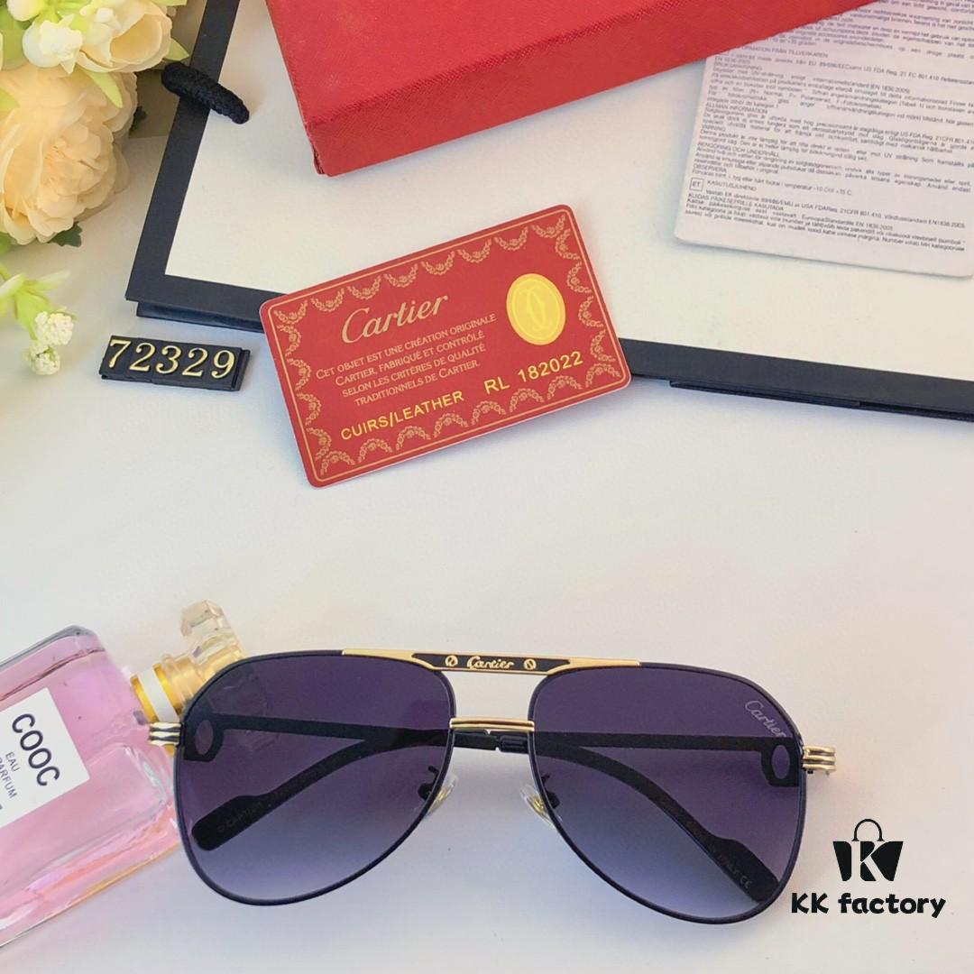6931ac8bccd8ab3d7afa0dbb Cartier New Metal Aviator Sunglasses, Stylish European-American Design, High-Quality Sports Pilot Shades for Driving